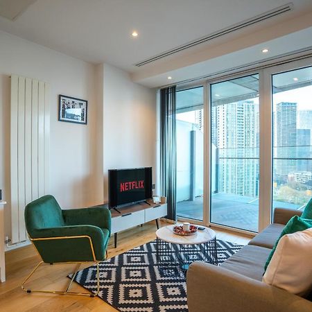 Canary Wharf Luxury Flat W/ View & Terrace London Exteriör bild